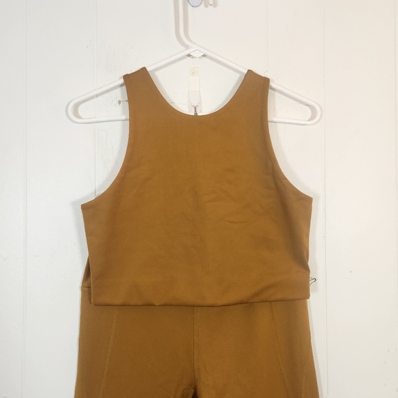 Girlfriend Collective Paloma Bra High Waist Legging Set Size Large In Saddle - Picture 5 of 16